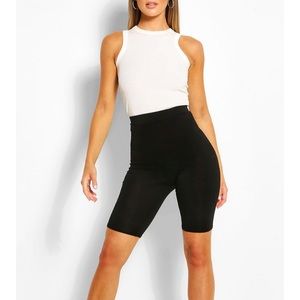 Black bike shorts boohoo.com